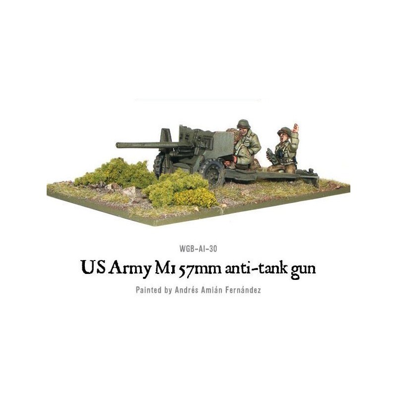 U.S. American Army M1 57mm anti-tank gun 28mm WWII WARLORD GAMES