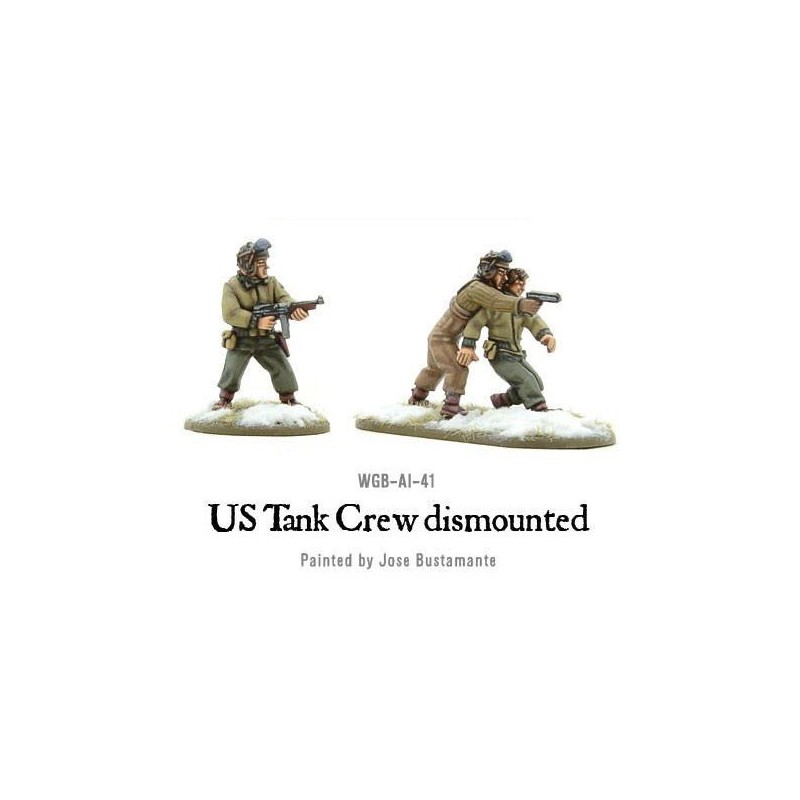 U.S. American Tank Crew dismounted 28mm WWII WARLORD GAMES