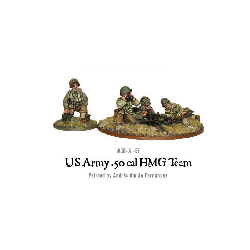 U.S. American Army 50 Cal HMG team 28mm WWII WARLORD GAMES