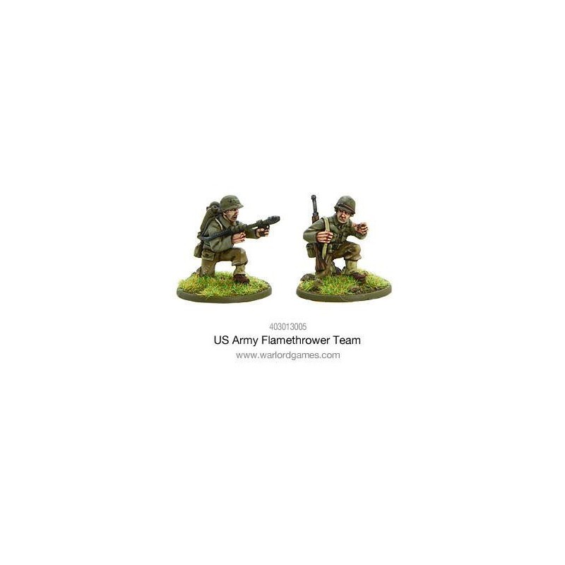 U.S. American Army flamethrower team 28mm WWII WARLORD GAMES