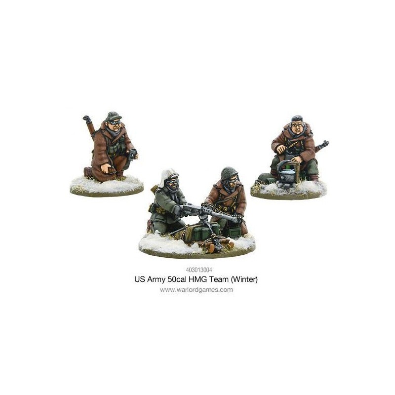 U.S. American Army 50cal HMG Team (Winter) 28mm WWII WARLORD GAMES