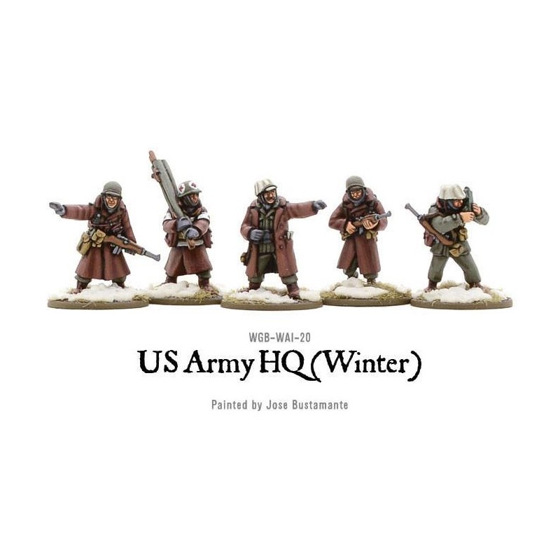 U.S. American Army HQ (Winter) 28mm WWII WARLORD GAMES