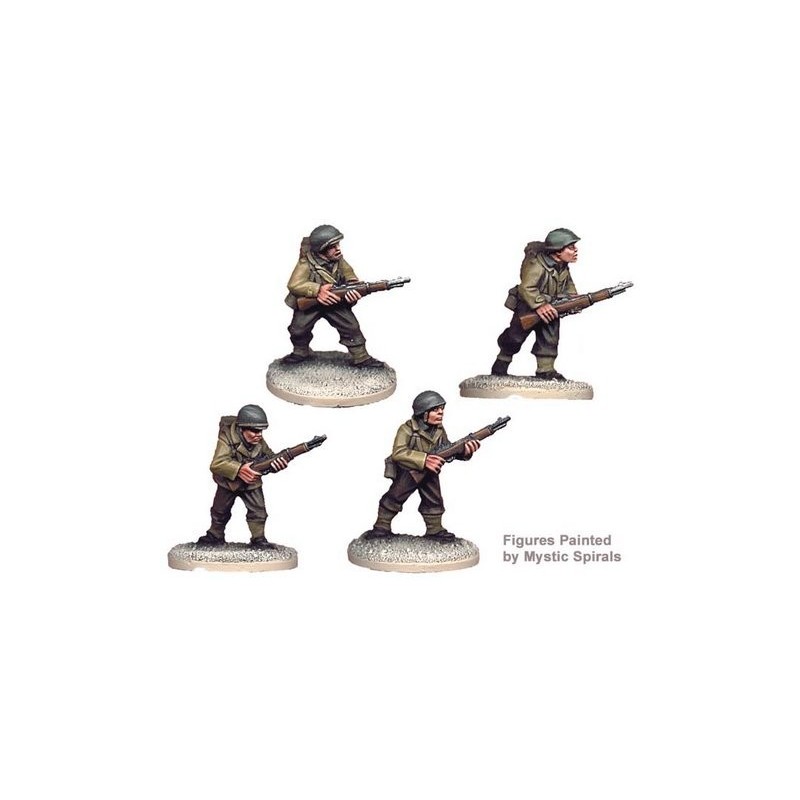 American U.S. Riflemen II 28mm WWII CRUSADER MINIATURES