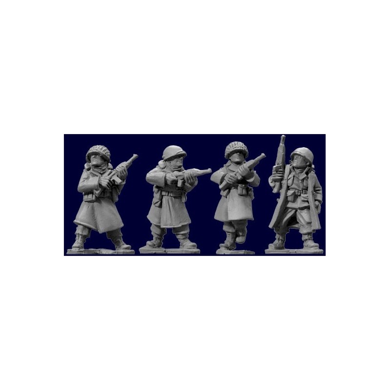 U.S. American Infantry in Greatcoats with Carbines 28mm WWII ARTIZAN DESIGN