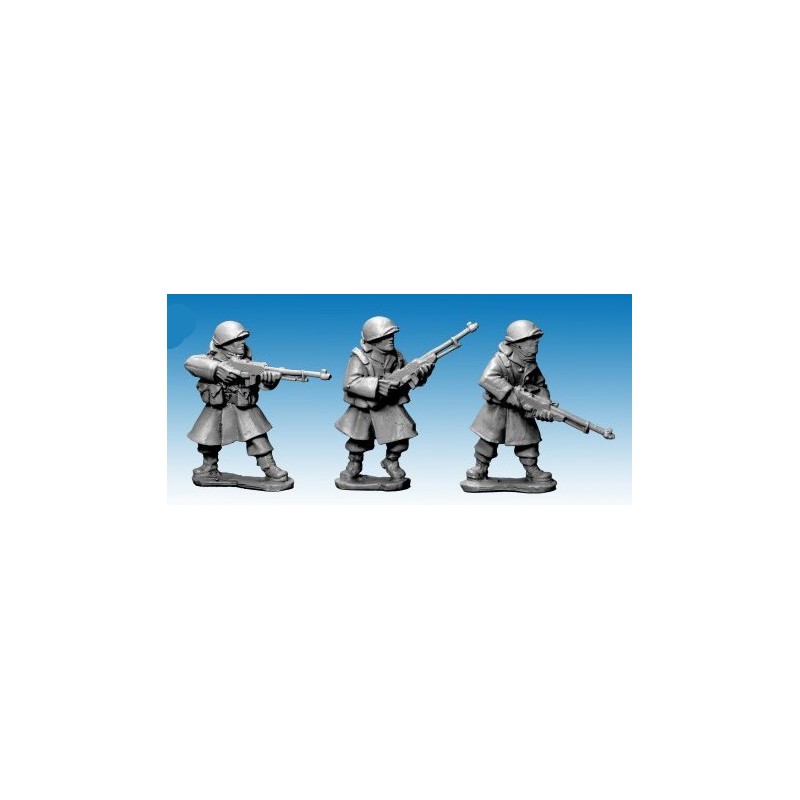 U.S. American Infantry in Greatcoats with B.A.R.s 28mm WWII ARTIZAN DESIGN