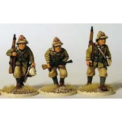 Italian Bereda LMG Team A, tropical helmets 28mm WWII PERRY MINIATURES