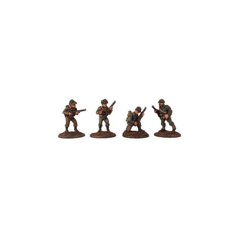 U.S. American Infantry w/Rifles III 28mm WWII BLACK TREE DESIGN