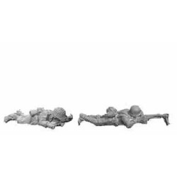 U.S. American Infantry B-A-R Gunners ID (Prone) 28mm WWII BLACK TREE DESIGN