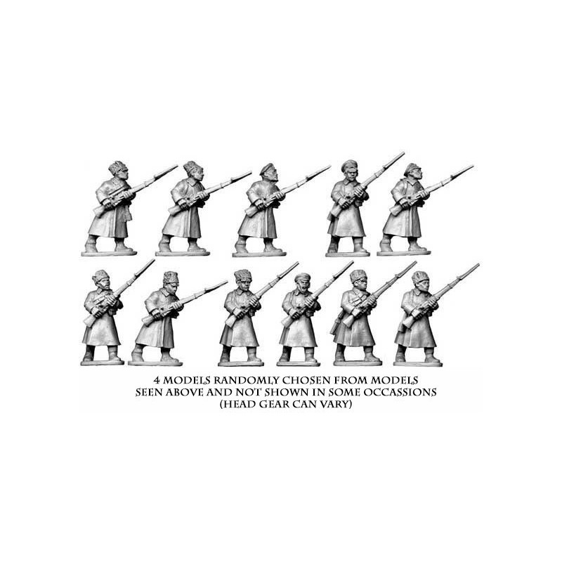 Soviet Russian Infantry in Great Coats (WINTER-WAR) 28mm COPPLESTONE CASTINGS