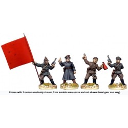 Soviet Russian Bolshevik Command (WINTER-WAR) 28mm COPPLESTONE CASTINGS