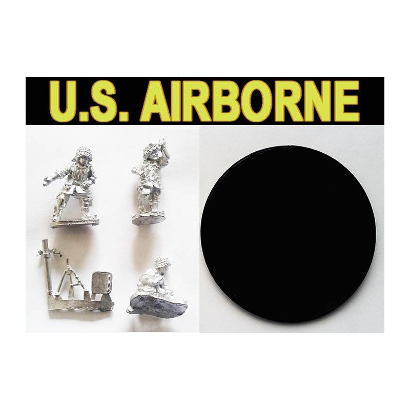 American U.S. Paratroopers Medium Mortars 28mm WWII WEST WIND