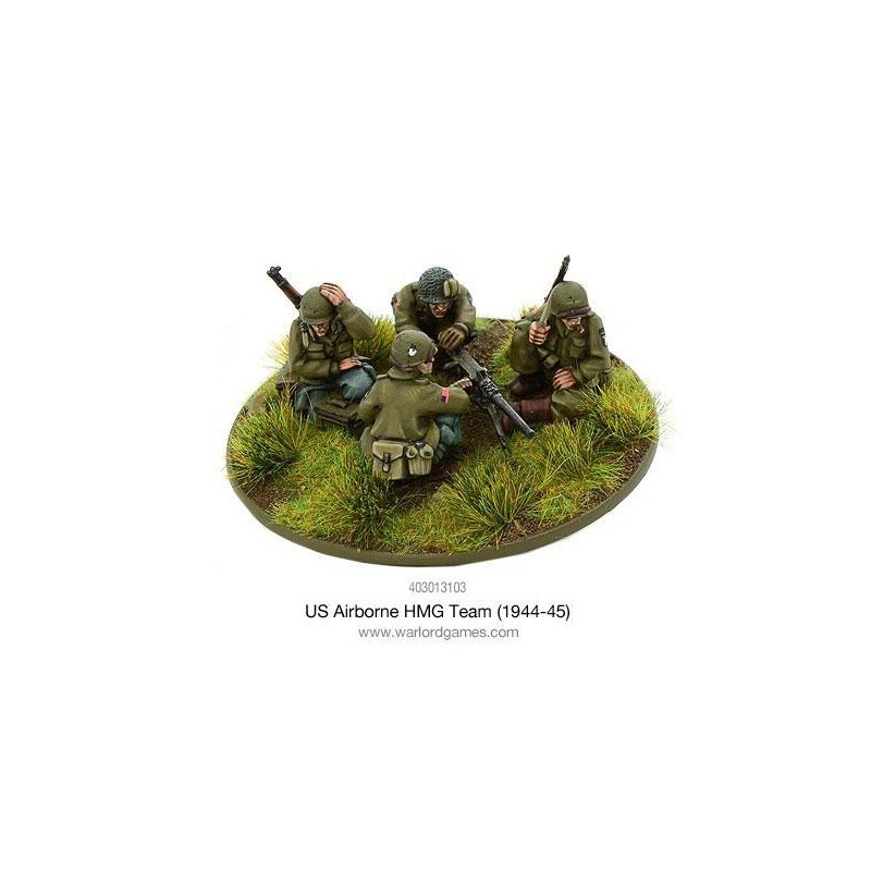 American U.S. Airborne 50cal HCHMG team (1944-45) 28mm WWII WARLORD GAMES