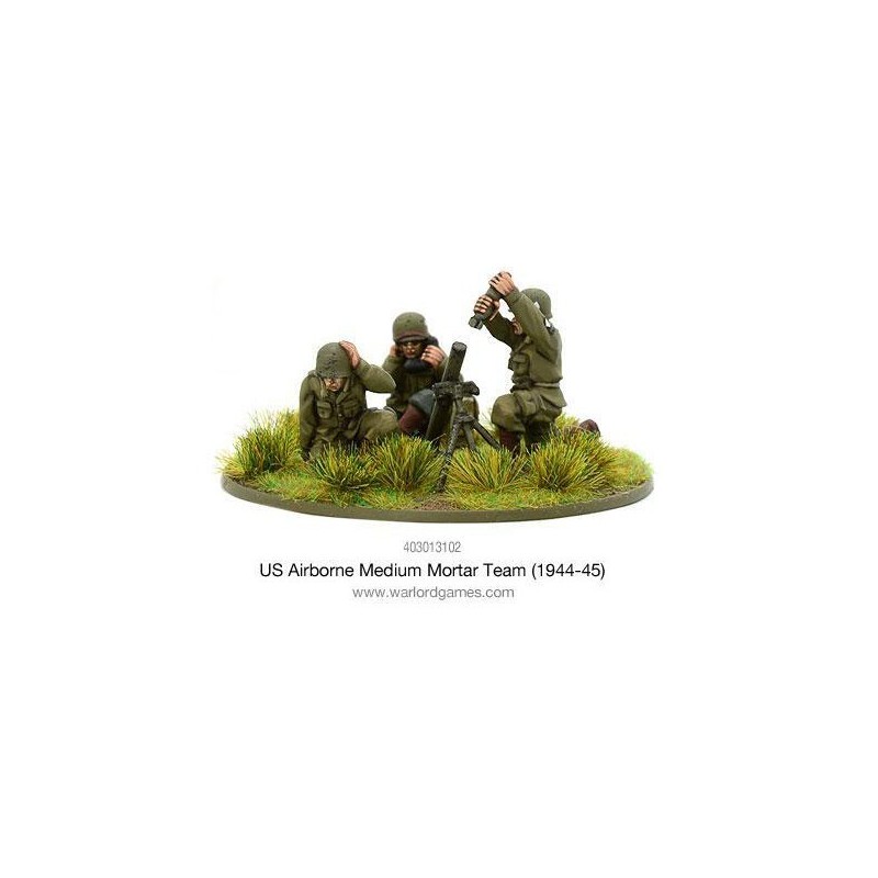 American U.S. Airborne medium mortar team (1944-45) 28mm WWII WARLORD GAMES