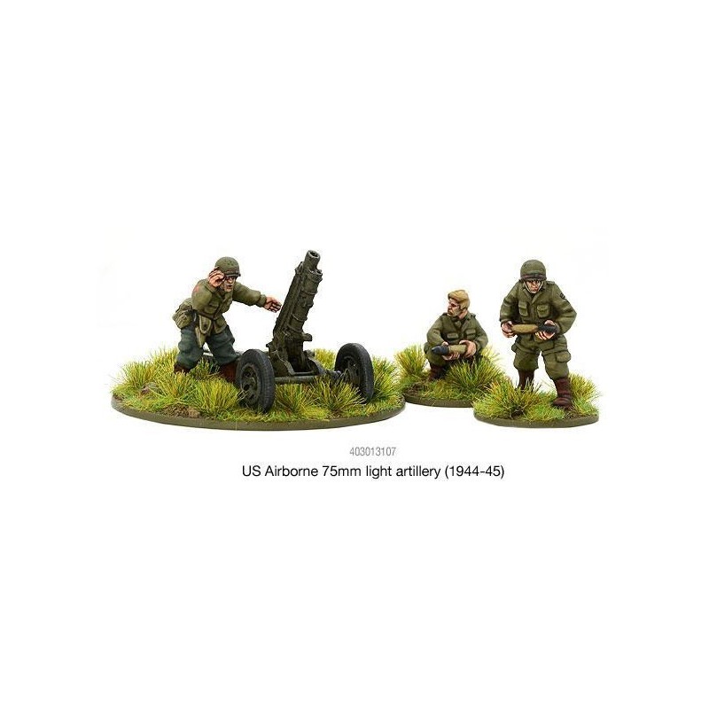 American U.S. Airborne 75mm light artillery (1944-45) 28mm WWII WARLORD GAMES