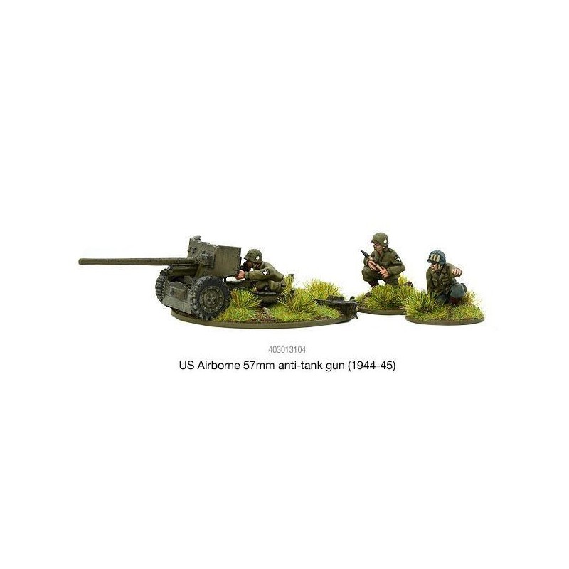 American U.S. Airborne 57mm anti-tank gun (1944-45) 28mm WWII WARLORD GAMES