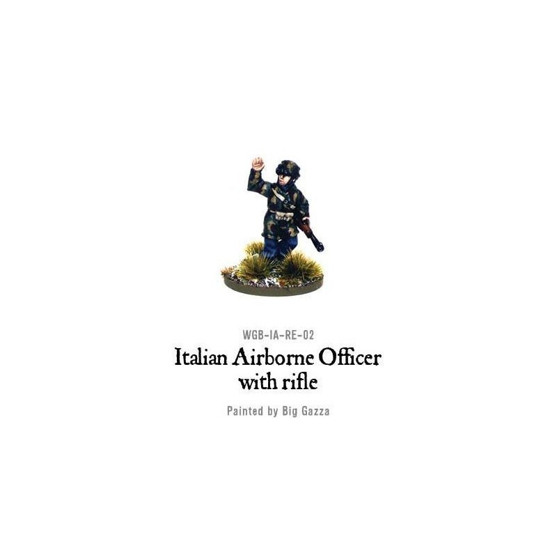 Italian Airborne Officer with Rifle 28mm WWII WARLORD GAMES