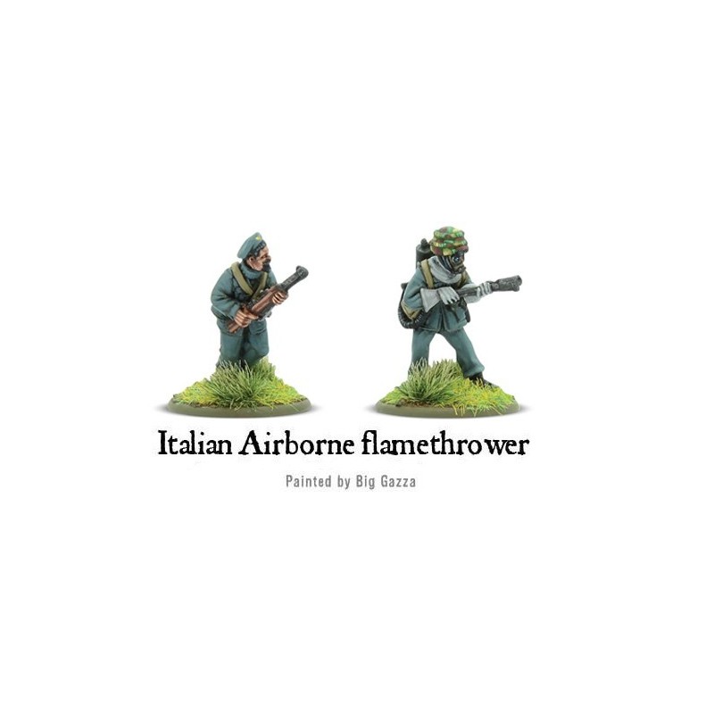 Italian Airborne Flamethrower Team 28mm WWII WARLORD GAMES