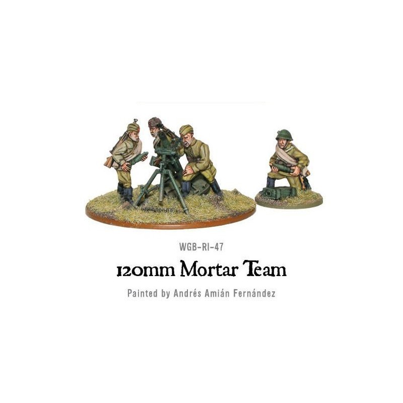 Russian Soviet Army 120mm heavy mortar team 28mm WWII WARLORD GAMES