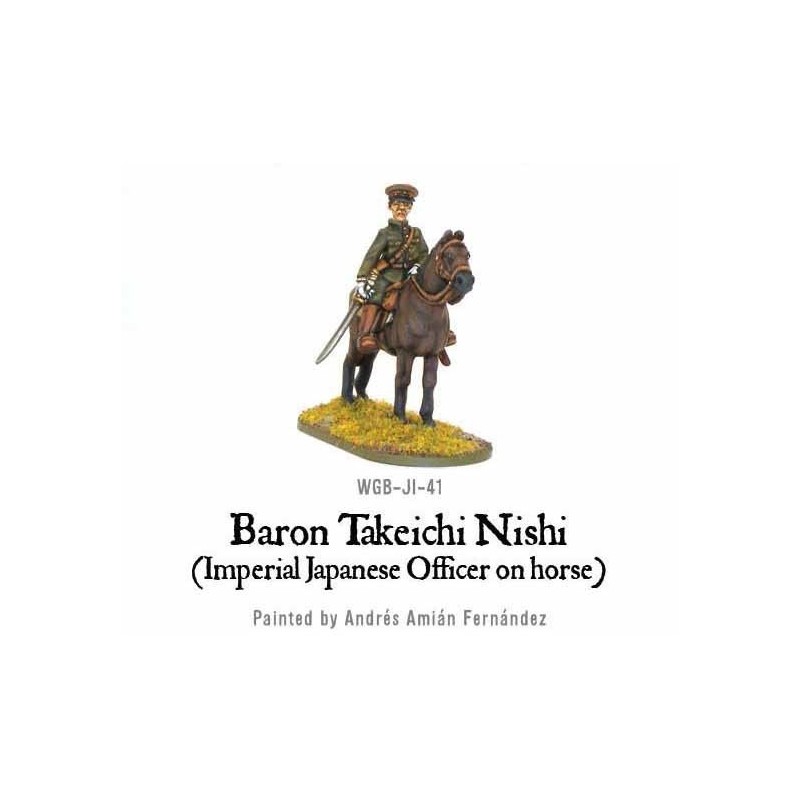 Imperial Japanese Baron Nishi (officer on horse) 28mm WWII WARLORD GAMES