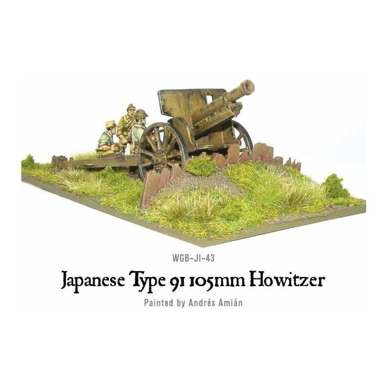 Imperial Japanese Type 91 105mm Howitzer 28mm WWII WARLORD GAMES