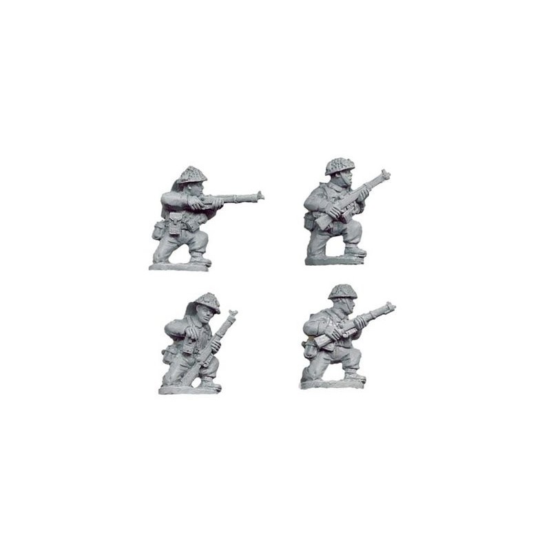 British Late War Riflemen Kneeling 28mm WWII CRUSADER MINIATURES