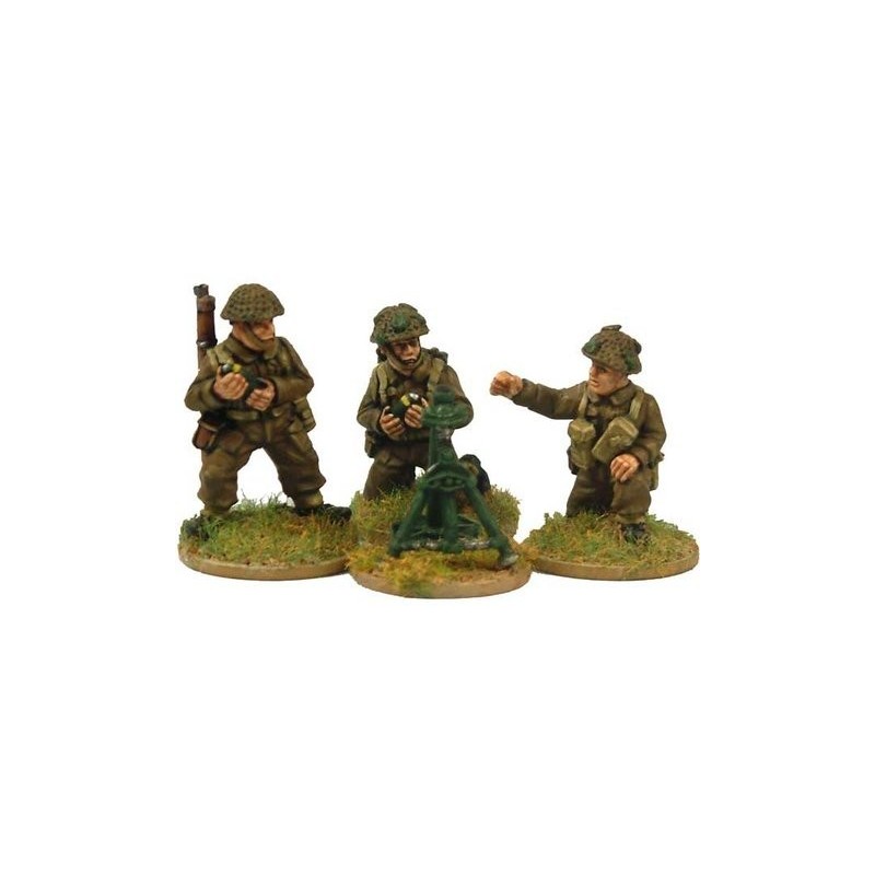 British Late War 3" Mortar Team 28mm WWII CRUSADER MINIATURES