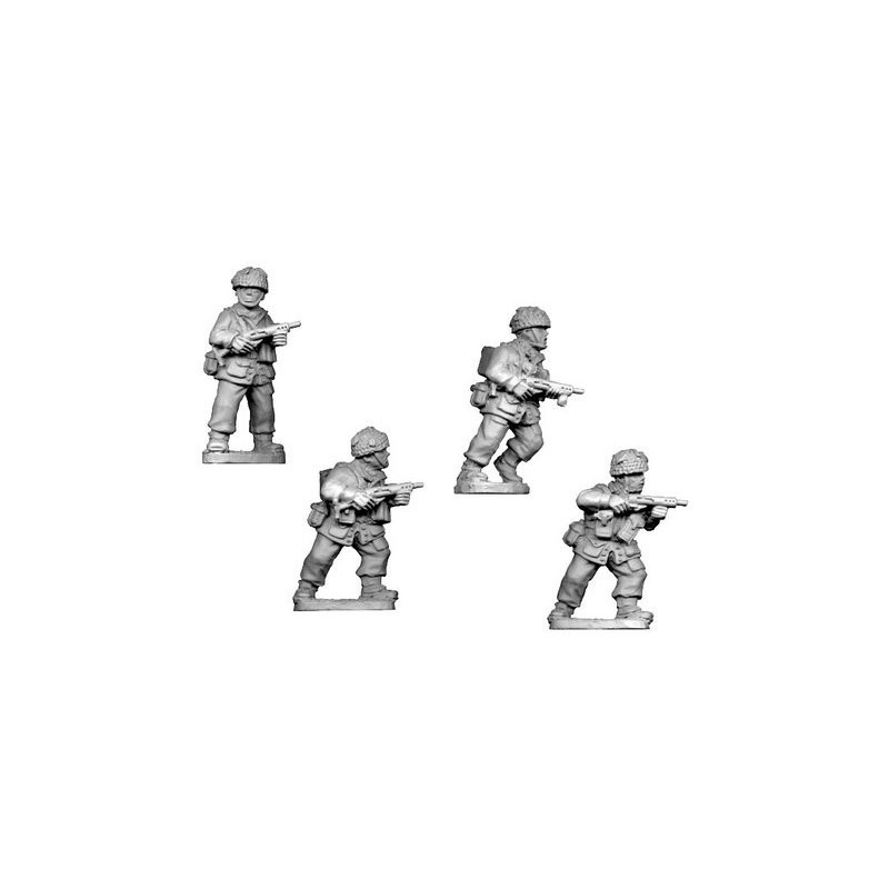 British Airborne Paratrooper w/SMGs 28mm WWII CRUSADER MINIATURES