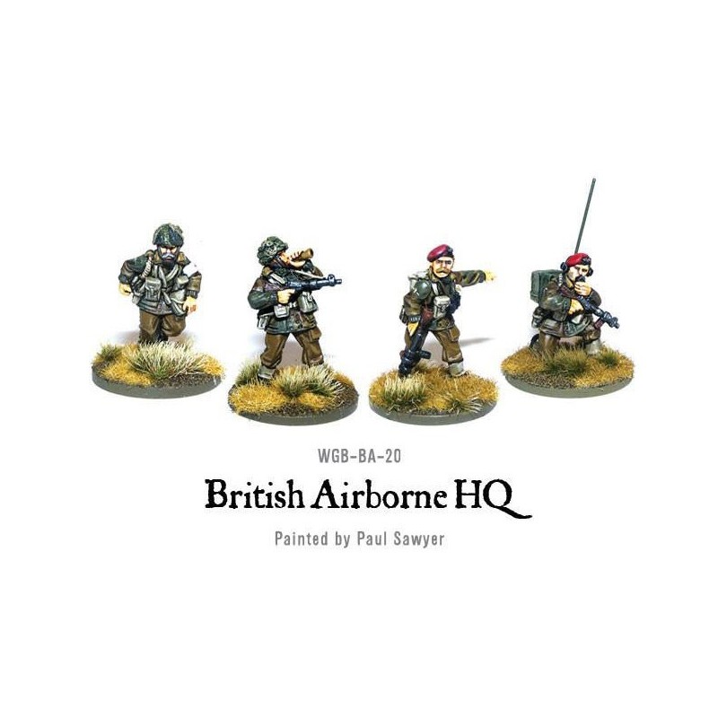 British Airborne HQ 28mm WWII WARLORD GAMES