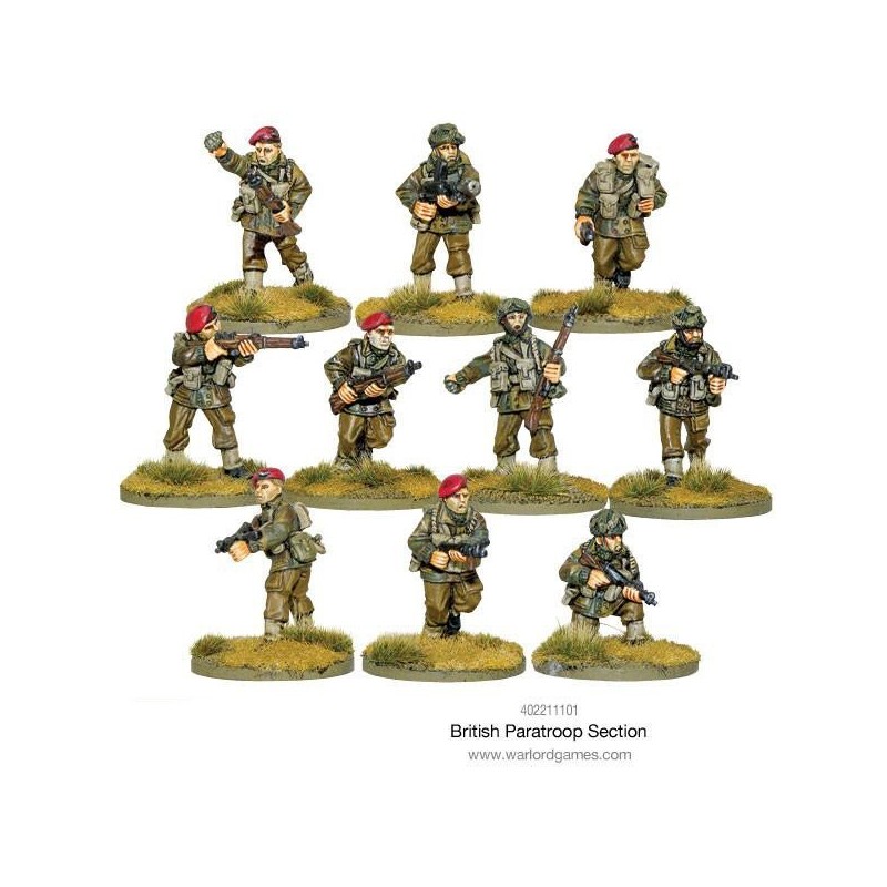 British Airborne Paratroop Section 28mm WWII WARLORD GAMES