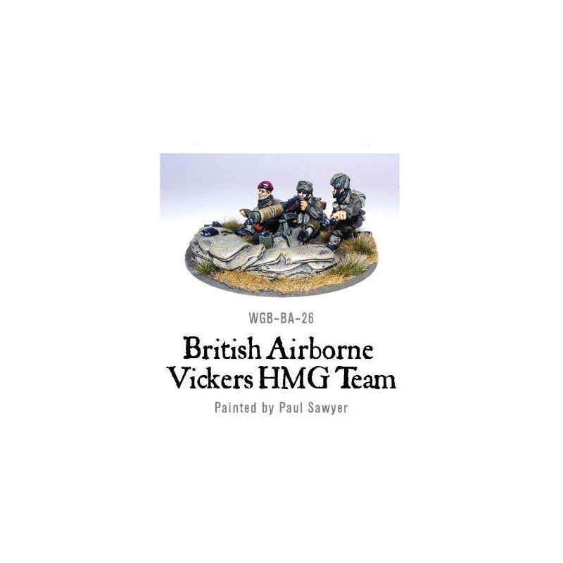 British Airborne Vickers MMG Team 28mm WWII WARLORD GAMES