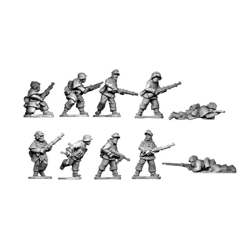 German Late War German Infantry Section II (in smocks) 28mm WWII ARTIZAN DESIGN