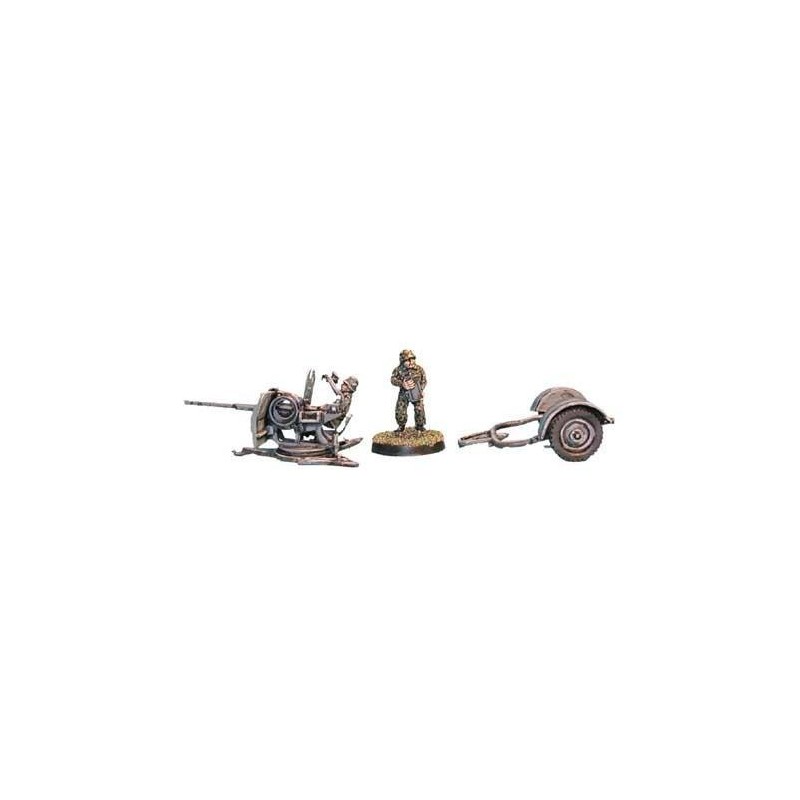 German FlakVierling AA Gun w/Crew 28mm WWII BLACK TREE DESIGN