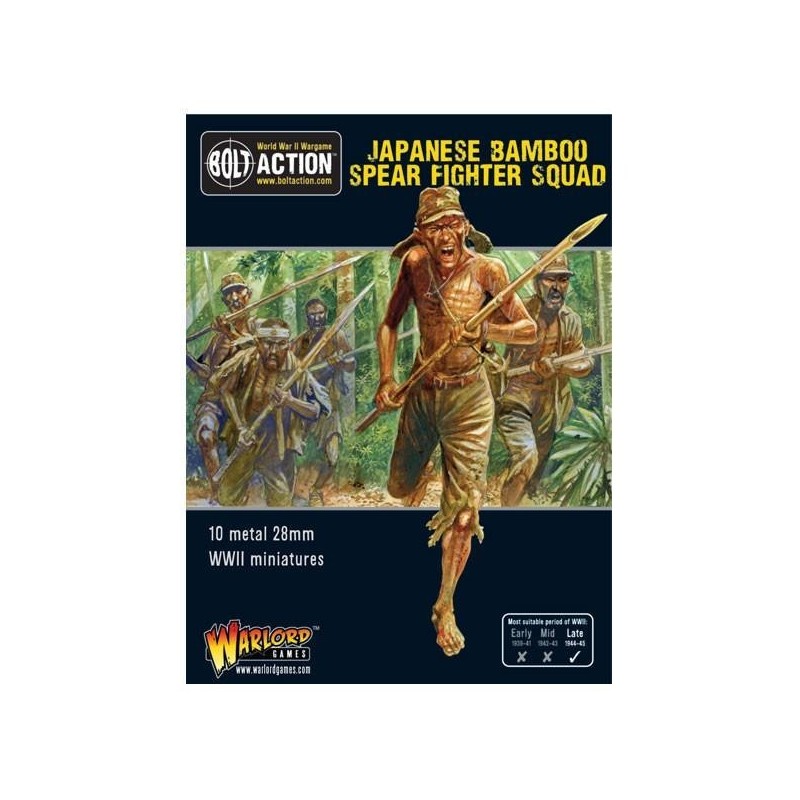 Imperial Japanese Bamboo Spear Fighter squad 28mm WWII WARLORD GAMES