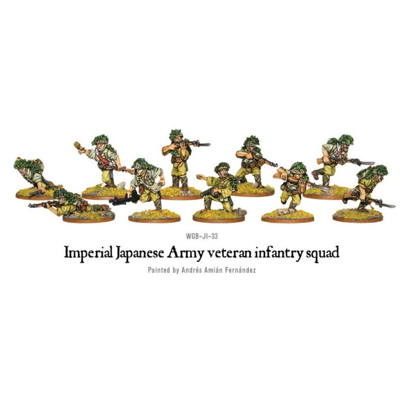 Imperial Japanese Army veteran infantry squad 28mm WWII WARLORD GAMES