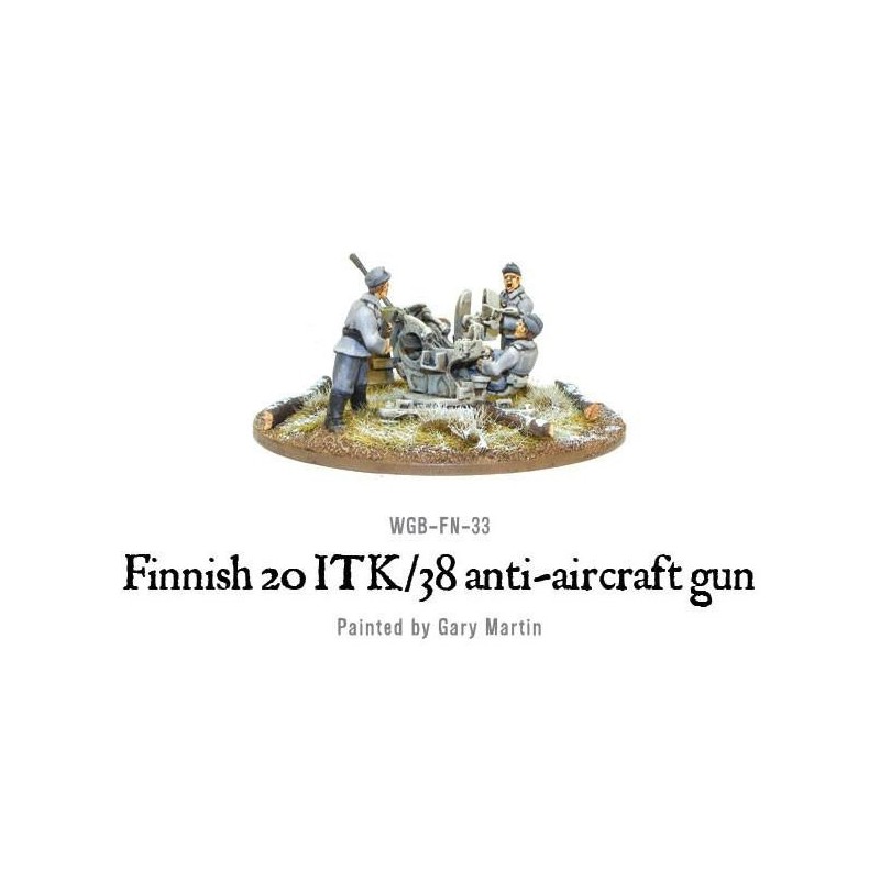 Finnish 20 ITK/38 anti-aircraft gun 28mm WWII WARLORD GAMES