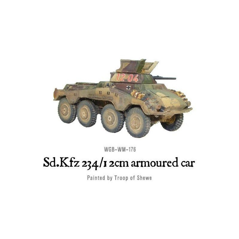 German Sd.Kfz 234/1 2cm armoured car 28mm WWII WARLORD GAMES