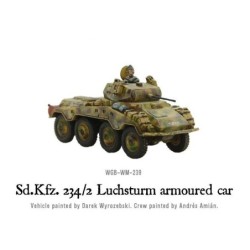 German Sd.Kfz 234/2 Luchsturm (Field-Modified) armoured car 28mm WWII WARLORD GAMES