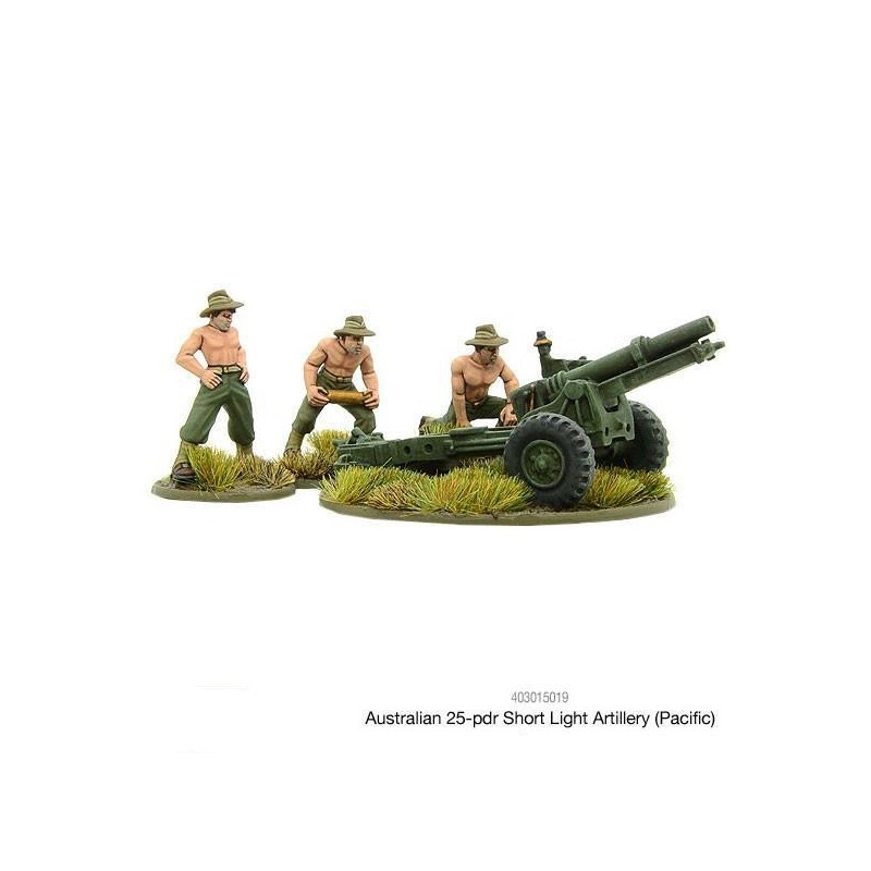 British Australian short 25-pdr (Pacific) 28mm WWII WARLORD GAMES