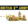 British 8th Army Six Pounder AT Gun 28mm WWII WARLORD GAMES