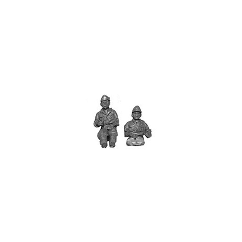 Italian Semovente 41/32 self-propelled gun crew (2) 28mm WWII PERRY MINIATURES