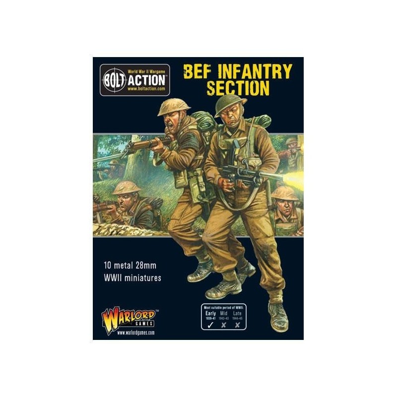 BEF (British Expeditionary Force) Infantry Section 28mm WWII WARLORD GAMES