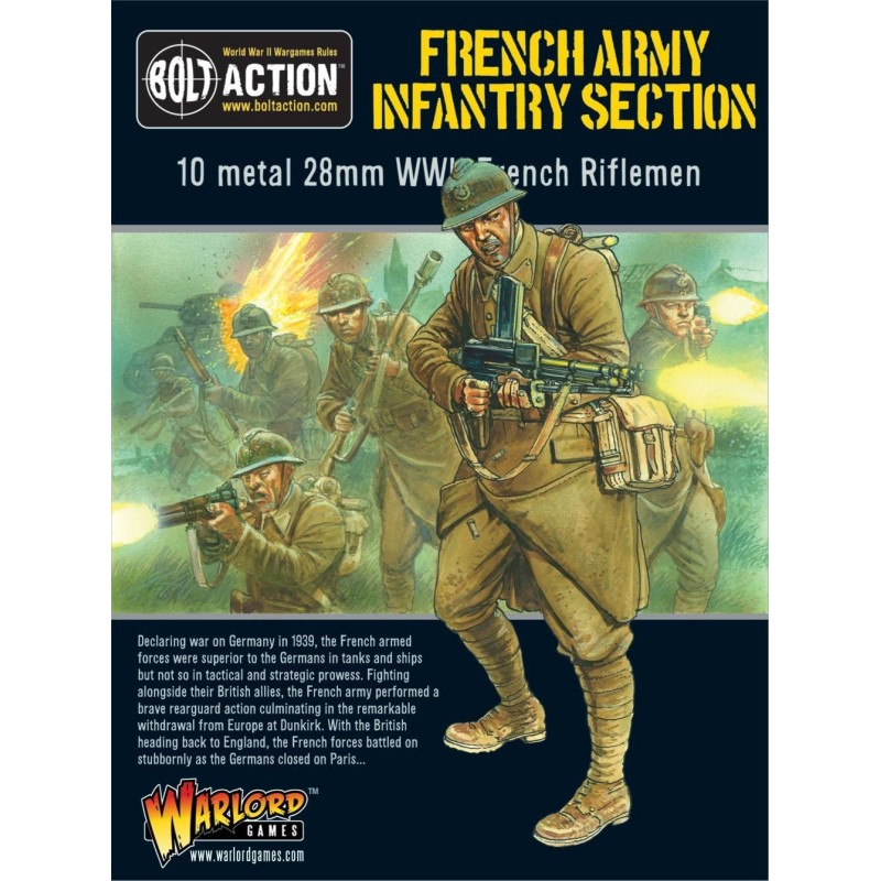 French Army Infantry section 28mm WWII WARLORD GAMES