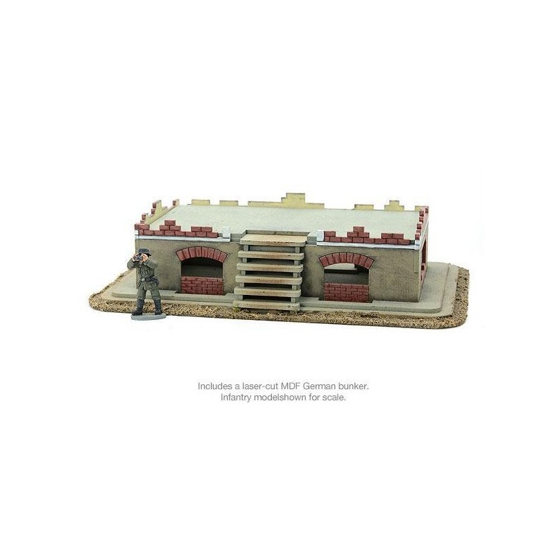 Machine gun bunker Laser cut building 28mm WWII Terrain SARISSA PRESISION