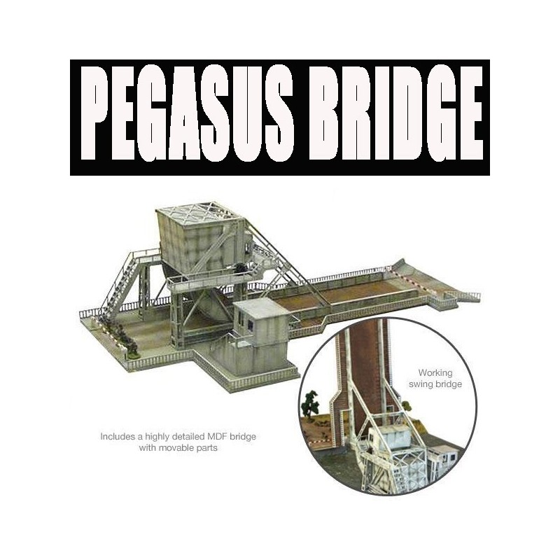 PEGASUS BRIDGE Laser cut 28mm WWII Terrain SARISSA PRESISION