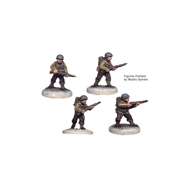 American U.S. Riflemen I 28mm WWII CRUSADER MINIATURES