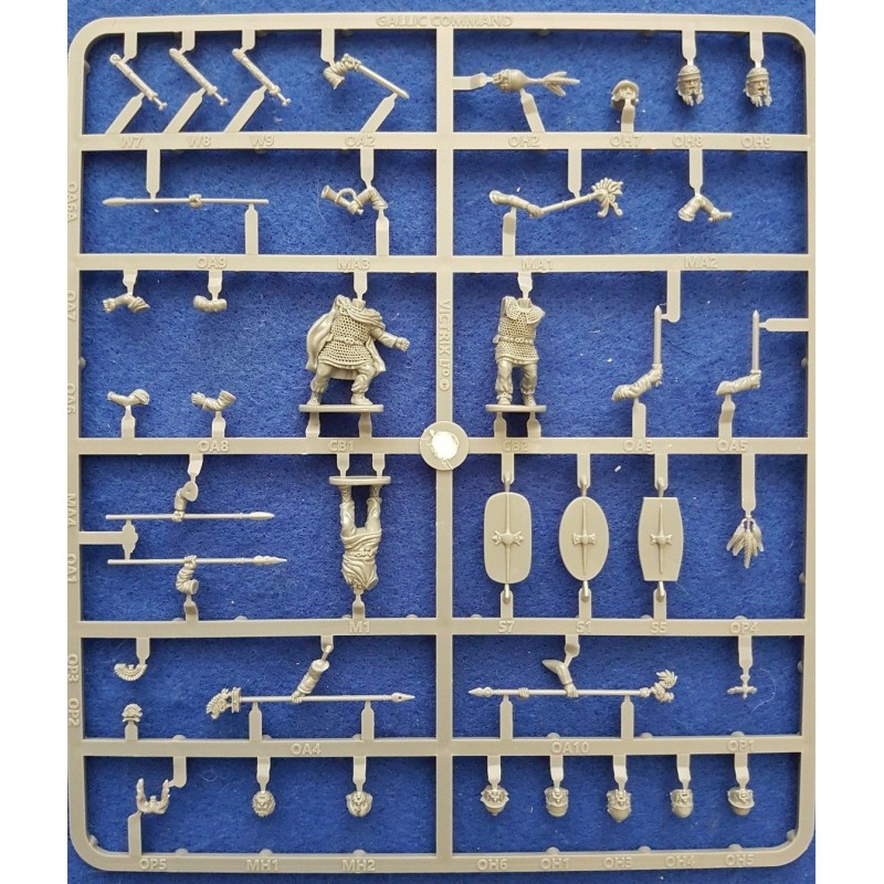 Gallic Celtic Command Warriors Sprue (3) 28mm VICTRIX MINIATURES