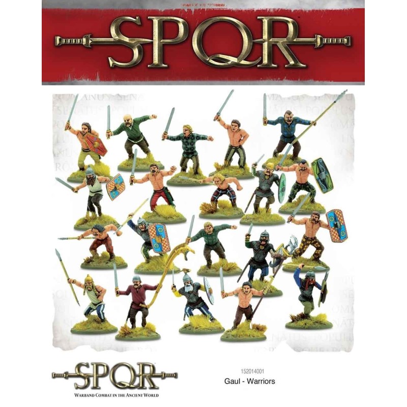 SPQR - GAUL WARRIORS (20) GALLIC CELTIC WARLORD GAMES