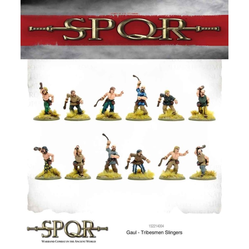 SPQR - GAUL TRIBESMEN SLINGERS (12) WARLORD GAMES