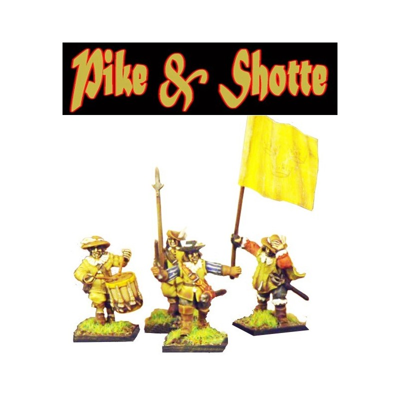 Pike & Shotte Swedish Command 7 (3) 28mm  WARLORD GAMES