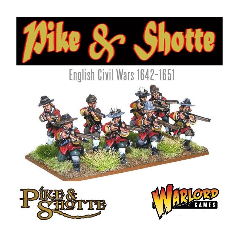 ECW Musketeers Firing line 28mm Pike & Shotte WARLORD GAMES